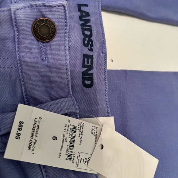 NEW * LANDS END Iris Straight Leg Jeans Size 6 - Picture 4 of 6